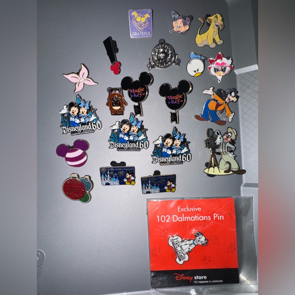 Disney Colorful Character Pin Collection